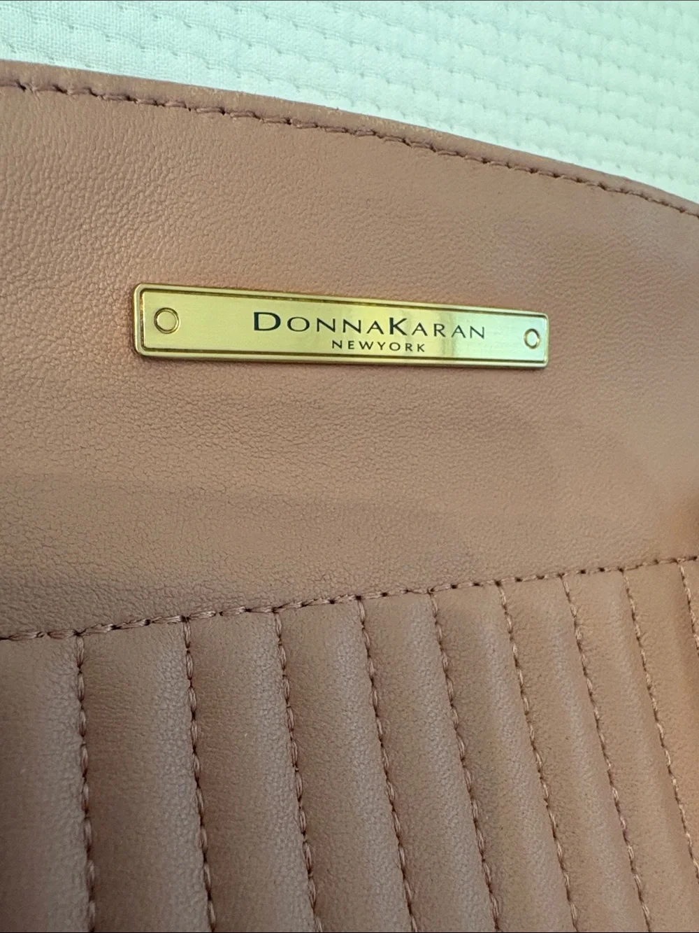 Donna Karan Rose Quilted Top-Handle Satchel